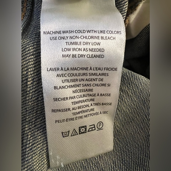 Anthropologie Pilcro Jeans Womens Sz 27 Slim Boyfriend Med Wash Distressed Crop - Picture 5 of 7